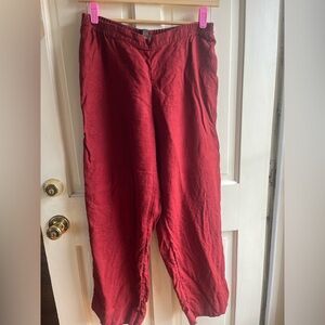 J. Jill Linen High Waisted Wide Leg Pants